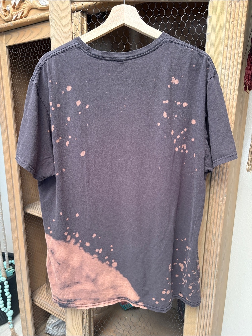 Pink Floyd Dark Side of the Moon Bleached Dyed T-Shirt - Picture 6 of 7
